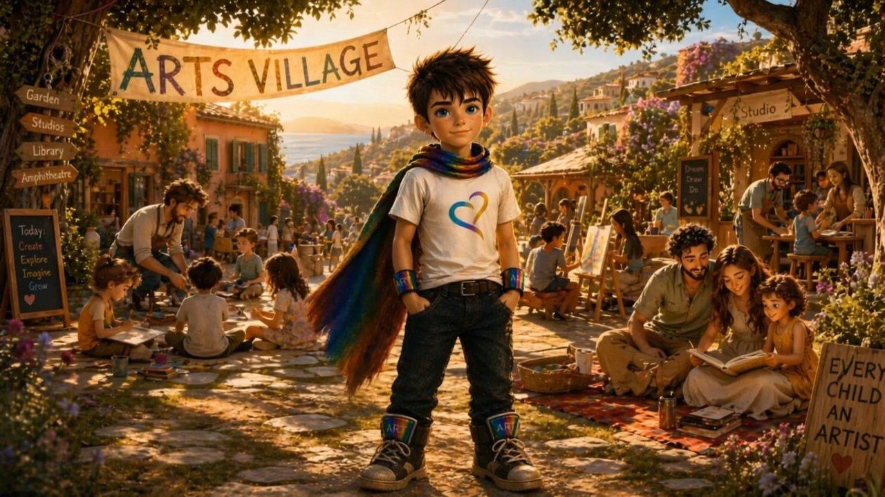 Arts Village · Spanien, bei Alicante — Familien, Studios und Kinder in mediterraner Natur